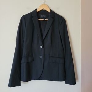J. Crew 1035 two-button Blazer jacket in Super 120s wool Black Size 6 Tall